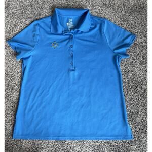 Walmart Women’s XL Blue Polo Employee Shirt Logo Embroidered